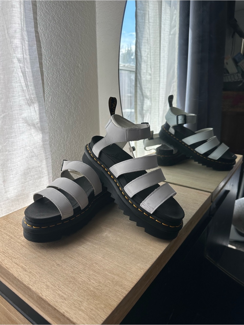 Dr. Martin Blaire Sandals White